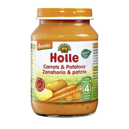 Organic mashed carrots and potatoes, 190 g, Holle Baby Food