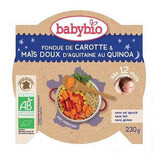 Organic Menu puree of carrot, sweet corn and quinoa, +12months, 230g, BabyBio