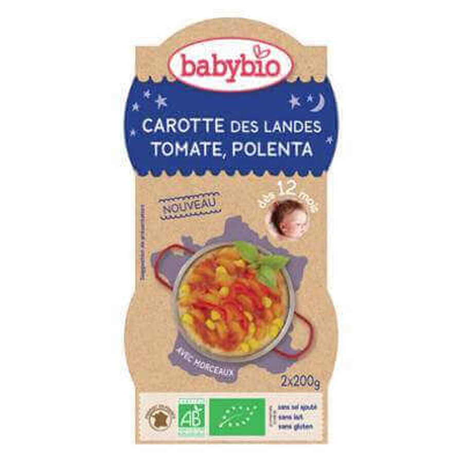 Organic Menu puree of tomatoes, carrots and sweet potato, +12months, 2X200g, BabyBio