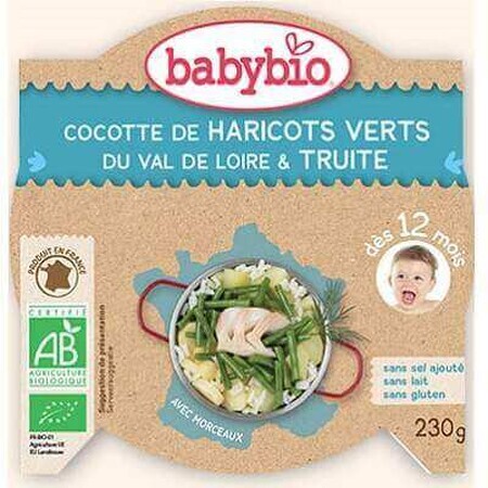 Organic Pastrav puree with vegetables, +12 months, 230 g, Babynat