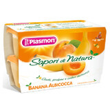 Puré de albaricoque y plátano Sapori di Natura, 4x 100g, Plasmon