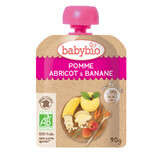 Apple, apricot and banana puree, 90 gr, Babybio