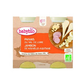 Mashed parsnip and Correze ham, 2x 200 g, BabyBio