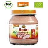 Piure Eco cu carne de vita, +4 luni, 125 g, Holle Baby Food