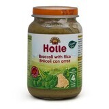 Purea ecologica di broccoli e riso integrale, +4 mesi, 190 g, Holle Baby Food