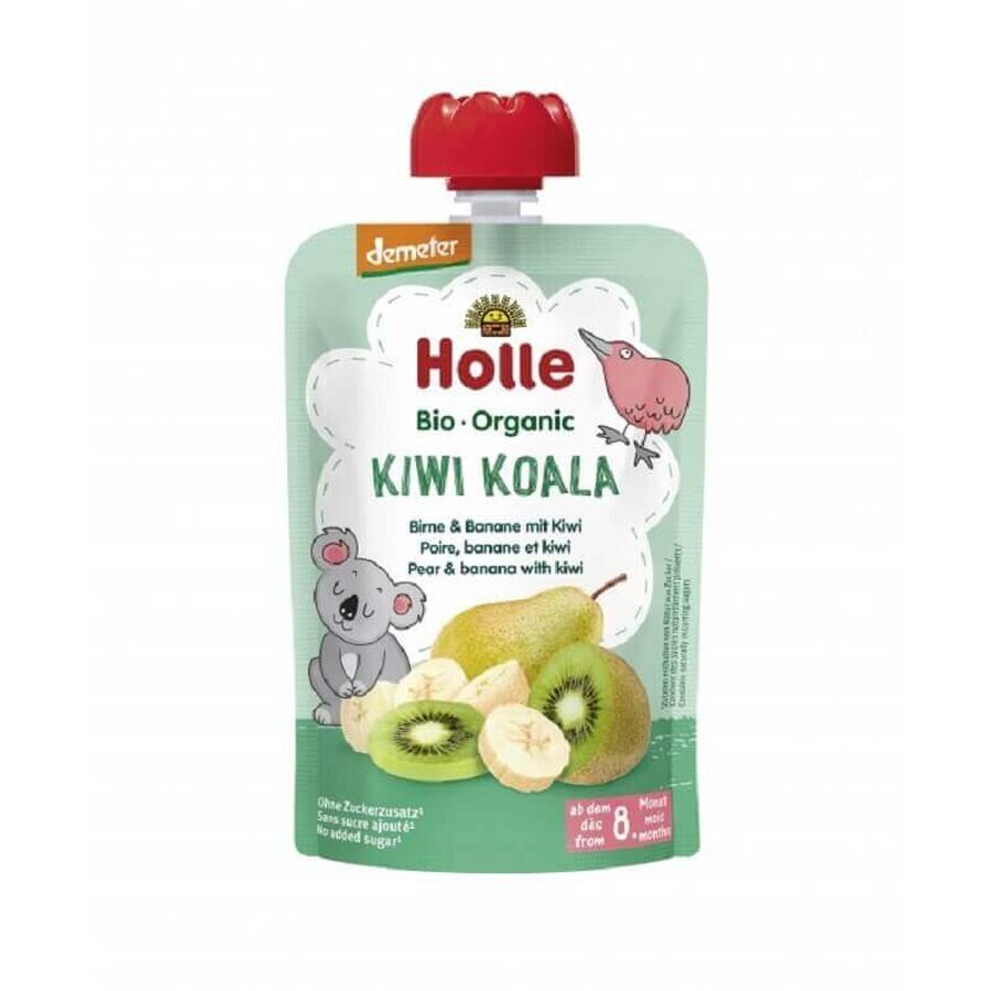 Eco pear, banana and kiwi puree, 100g, Holle