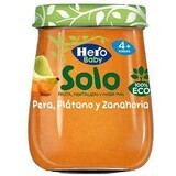 Purea biologica di pere, banane e carote Solo, +4 mesi, 120 g, Hero Baby