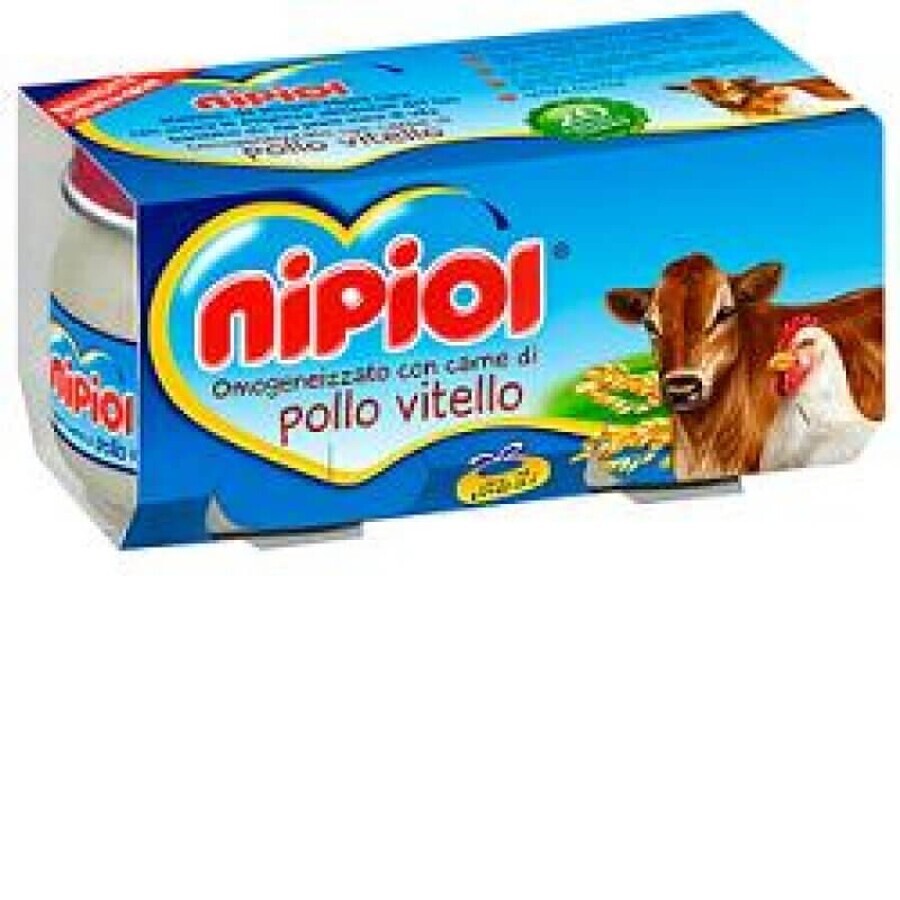 Nipiol Omog Vitello Pollo 2x80