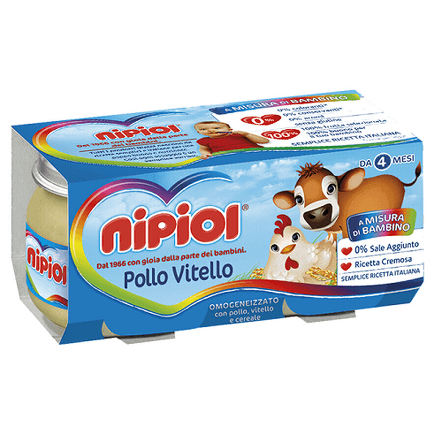 Nipiol Omog Vitello Pollo 2x80