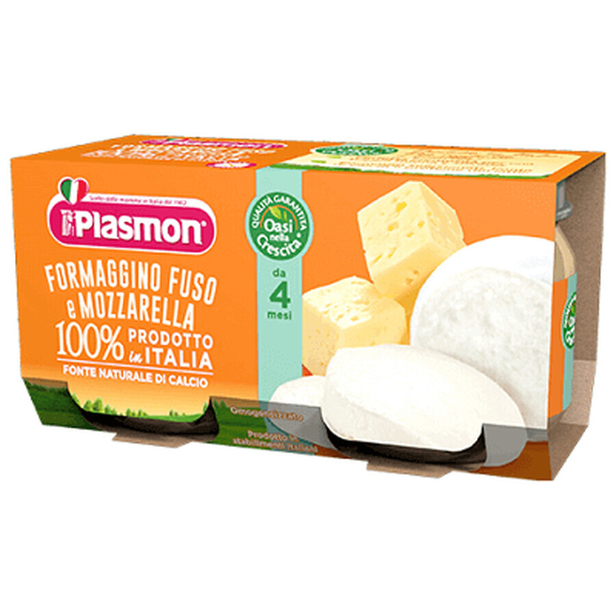 Plasmon Omogeneizzato Formaggino Fuso Con Mozzarella 2x80g