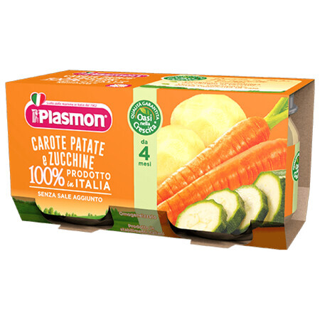 Homogenized mashed potatoes and zucchini, +4 months, 2x 80g, Plasmon