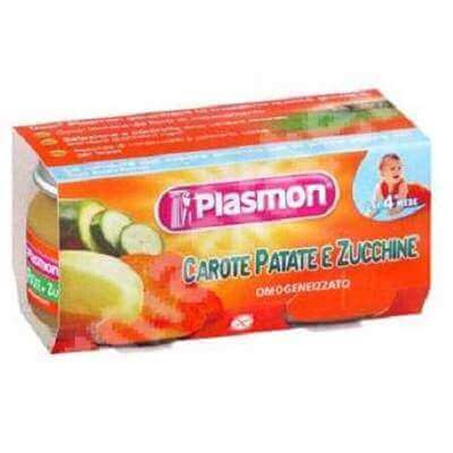 Homogenized mashed potatoes and zucchini, +4 months, 2x 80g, Plasmon