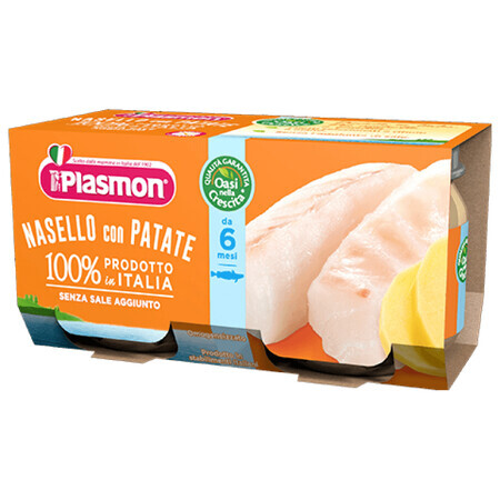 Plasmon Omogeneizzato Di Pesce Nasello Con Patate 2x80g