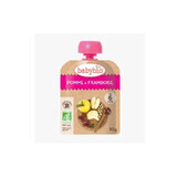 Pouch apple and raspberry puree, 90 gr, Babybio