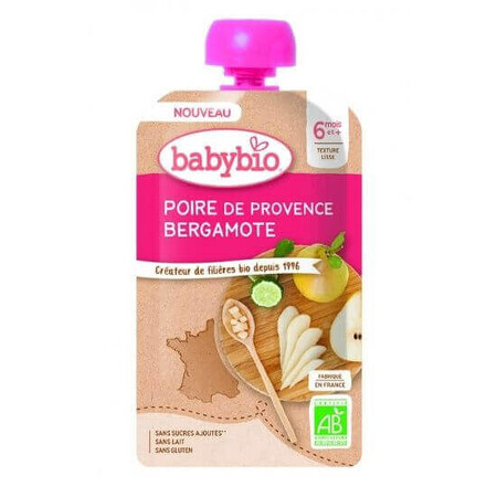 Birnen-Bergamotte-Püree Beutel, 120g, Babybio