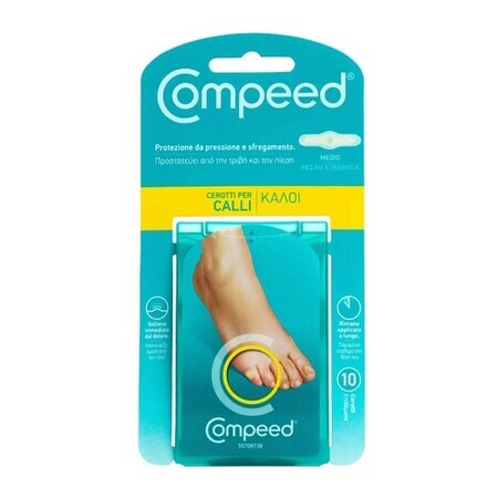 Cerotti Per Calli Medio Compeed® 10 Pezzi