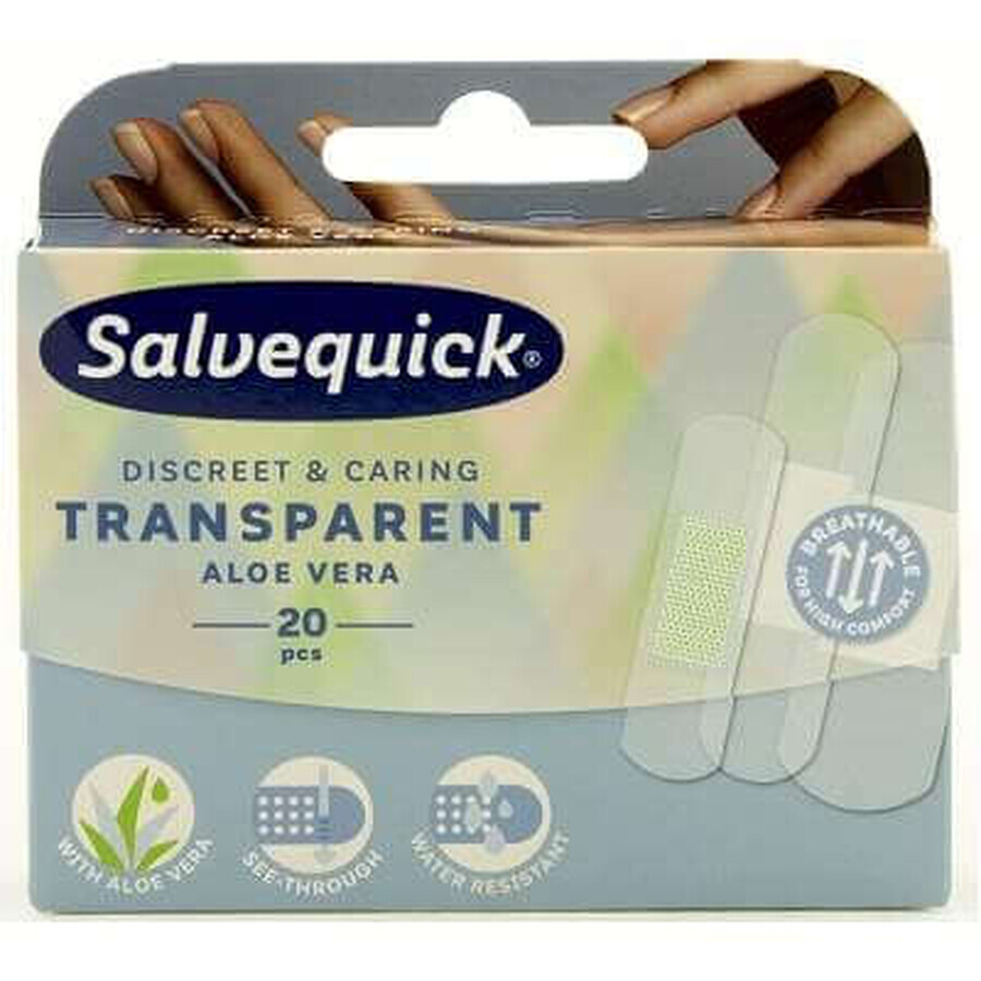 Transparent patches with Aloe Vera, 20pcs, Salvequick