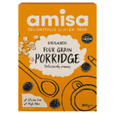 Organic Porridge from 4 gluten-free cereals, 300 g, Amisa