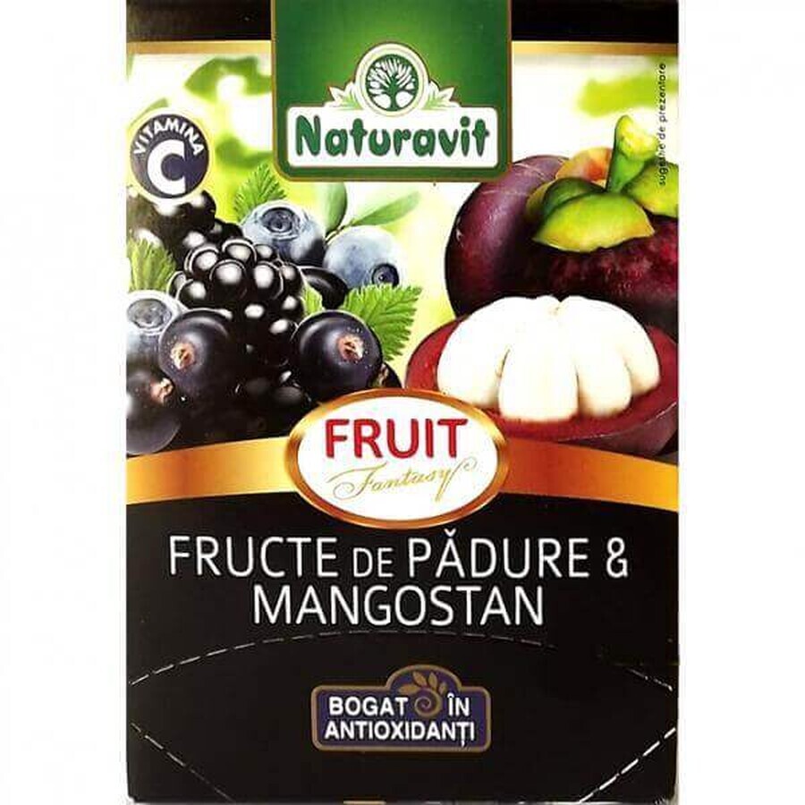 Tea with berries and mangosteen, 15 sachets, Naturavit