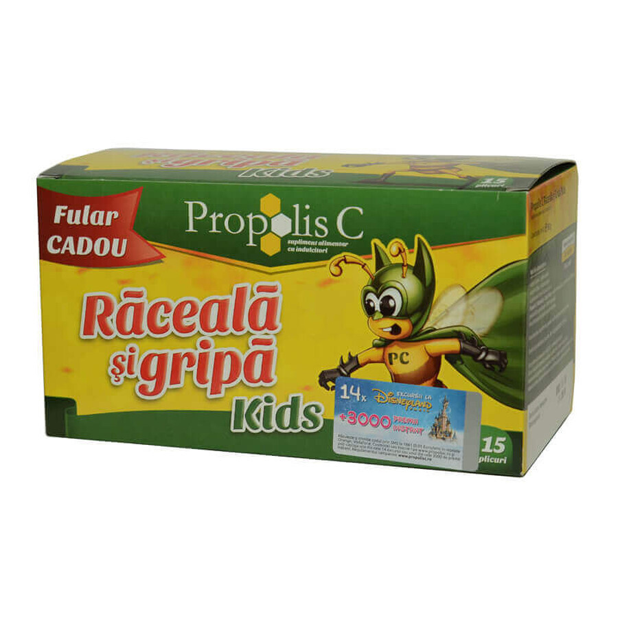 Propoli C Raffreddore e influenza Bambini, 15 bustine, Fiterman Pharma