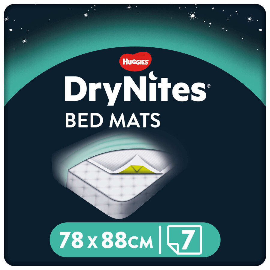 Tapis de lit DryNites, 7 pièces, Huggies