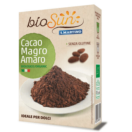 Low fat gluten free cocoa powder, Biosun, 75 gr, S.Martino