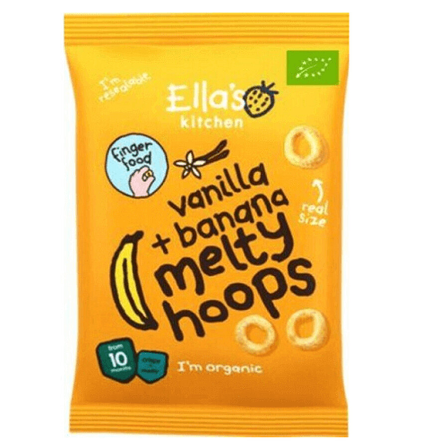 Natural organic vanilla and banana puffs, 20 g, Ella's Kitchen