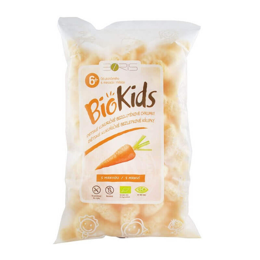 Eco Puffs with carrots, 55 gr, Biokids