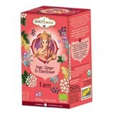 Chakras I Am Sage Ginger Elderberry Tea 16 Bustine Shoti Maa