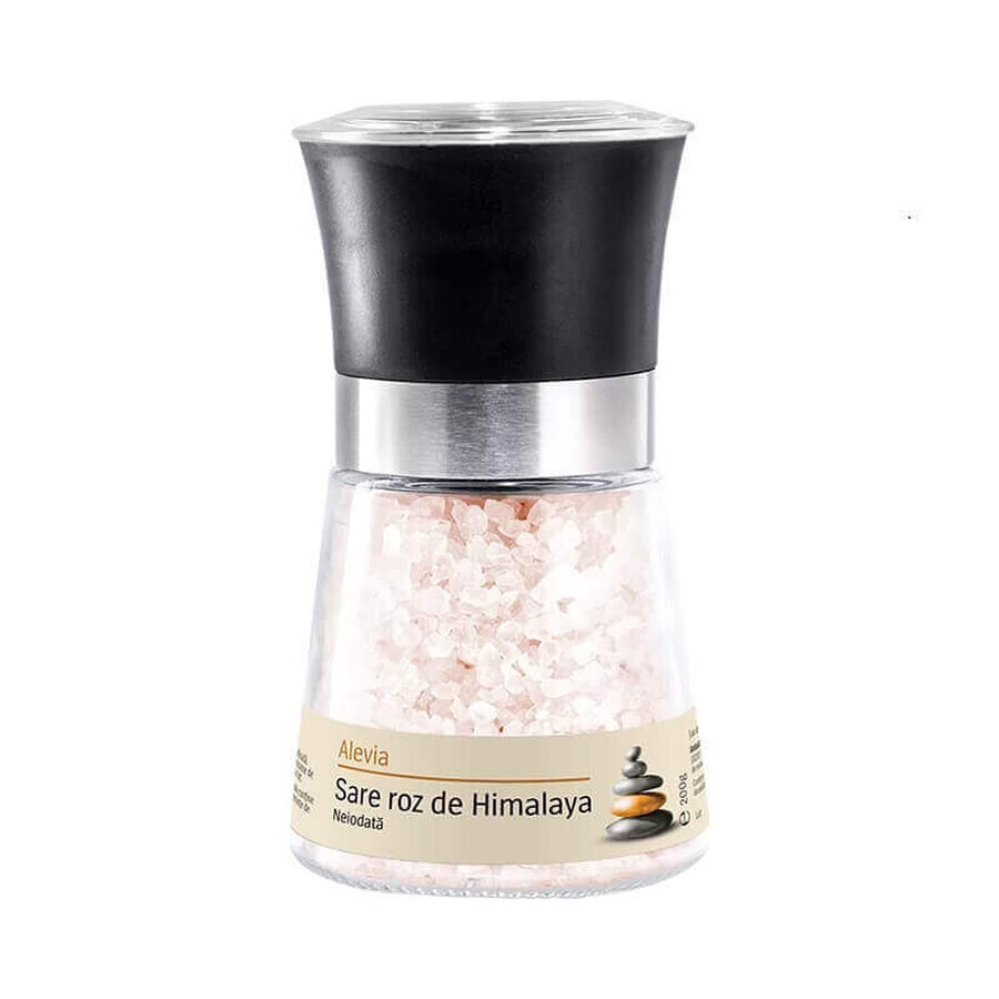 Himalayan pink salt shaving with non-iodized crystals, 200 gr, Alevia