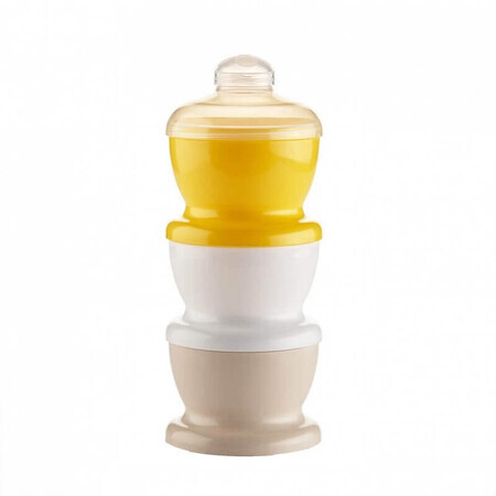 Milk container with 3 compartments, Pineapple, Thermobaby