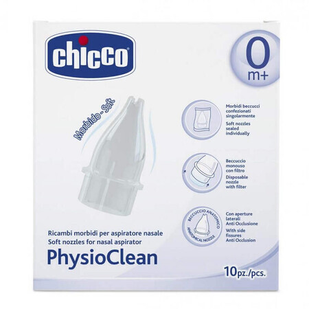 Ricambi Morbidi Per Aspiratore Nasale PhysioClean Chicco® 10 Pezzi