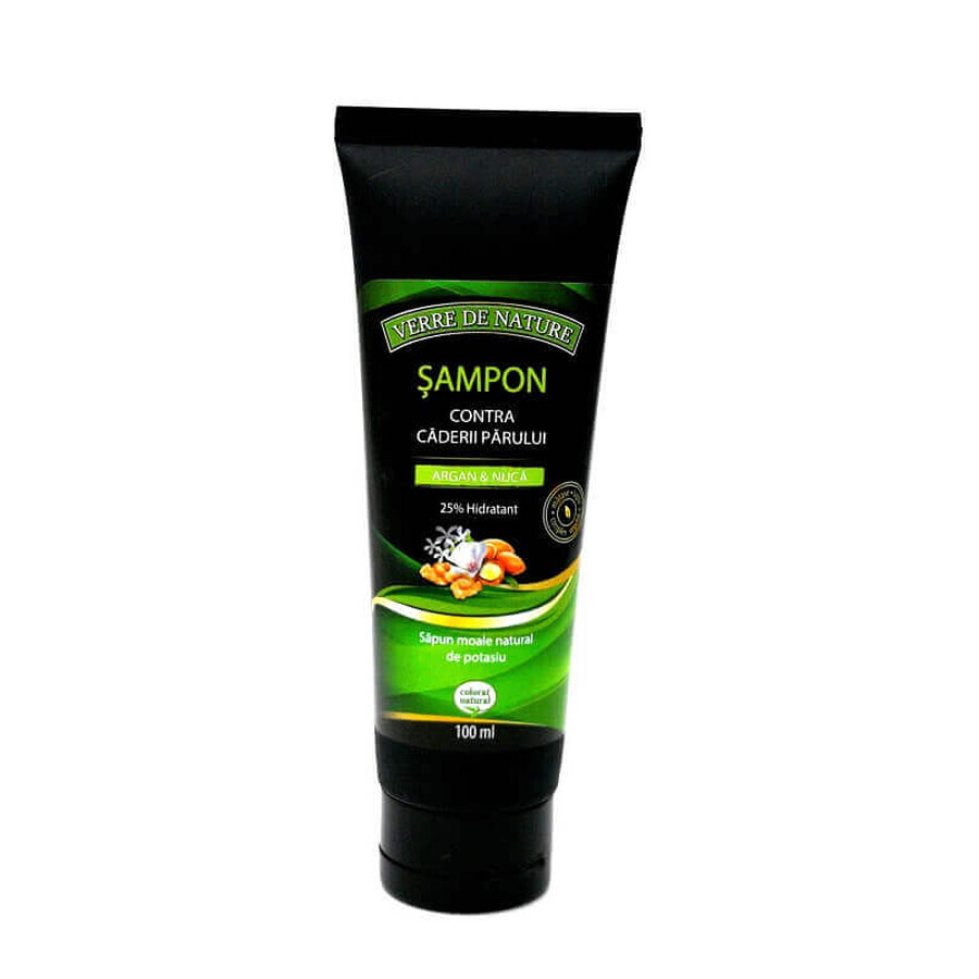 Shampoo contro la caduta dei capelli con argan e noce, 100 ml, Verre De Nature