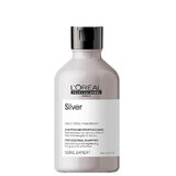 Shampoo professionale neutralizzante e lucidante per capelli grigi e bianchi, Silver, 300 ml, L'Oreal Professionnel