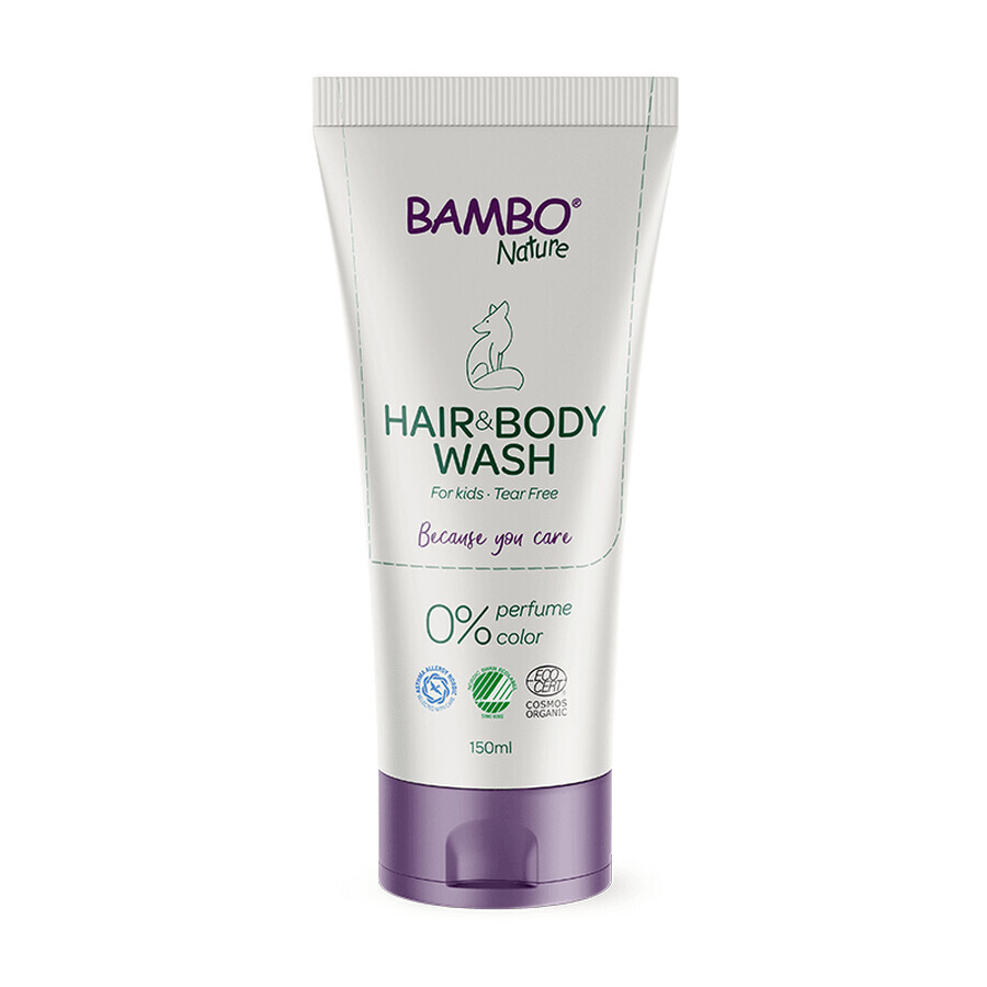 Champú y gel de ducha para niños, 150 ml, Bambo Nature