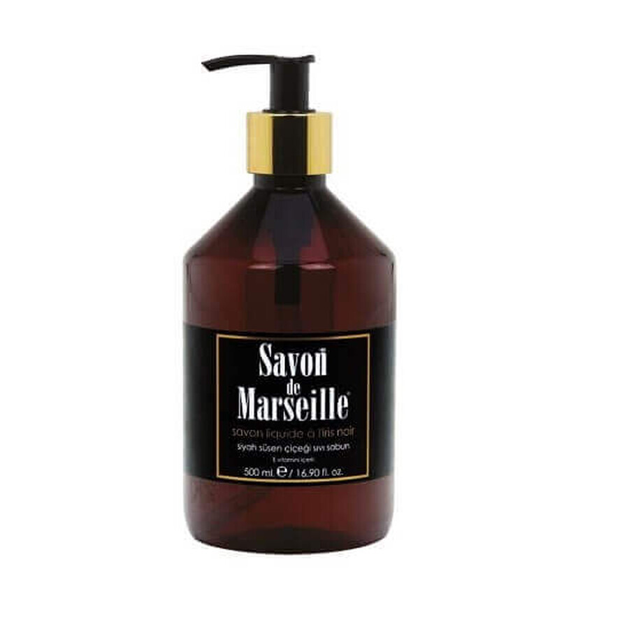 Sapone liquido all'Iris Nero, 500 ml, Savon de Marseille