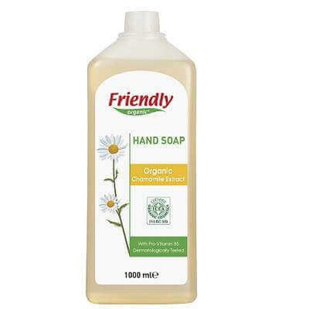 Sapone per le mani alla camomilla, 1000 ml, Friendly Organic