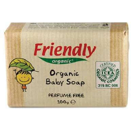 Organic Baby Soap, 100g, Friendly Organic