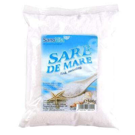 Sale marino fino non iodato, 500 g, Sanovita