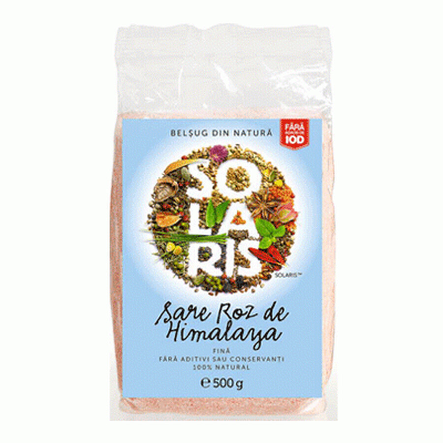 Himalayan Pink Salt Fine, 500 g, Solaris