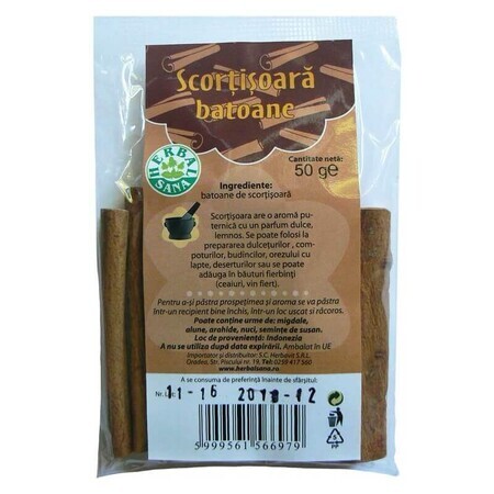 Bastoncini di cannella, 50 gr, Herbal Sana