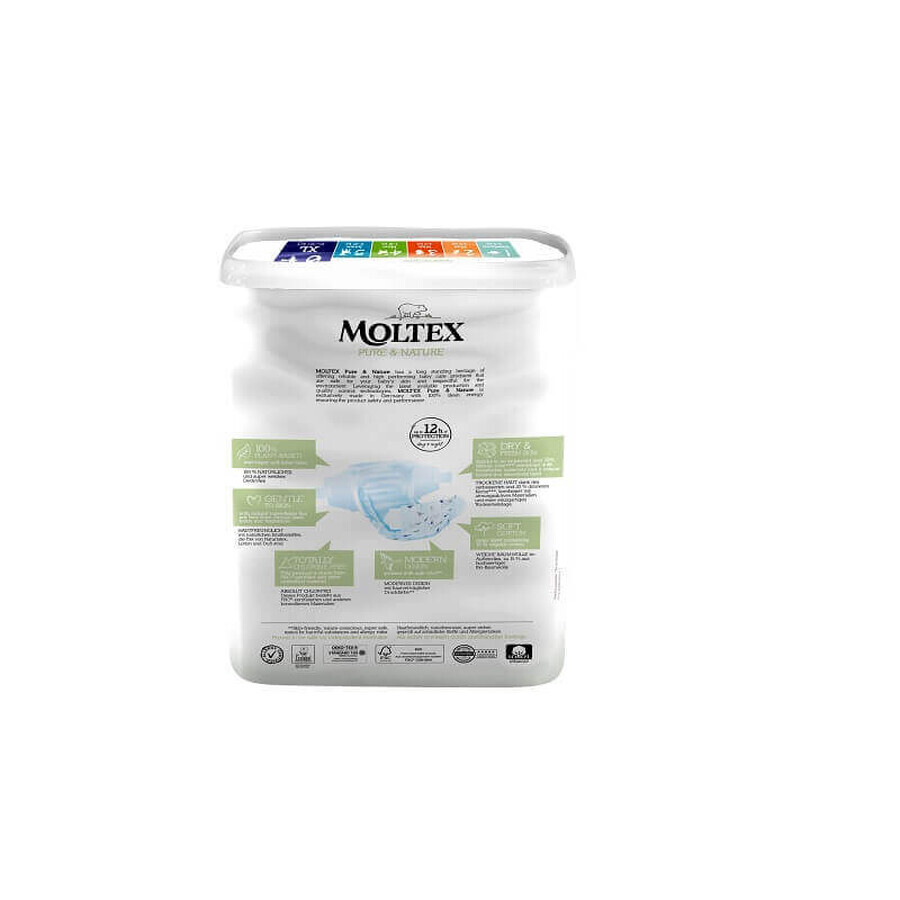 Pure & Nature Pannolini Moltex Taglia 6 XL 16-30Kg 21 Pezzi