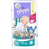 Diaper Junior Extra No. 6, +16 kg, 54 pieces, Happy