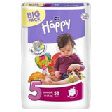 Diapers Junior No. 5, 12 -25 kg, 58 pieces, Happy