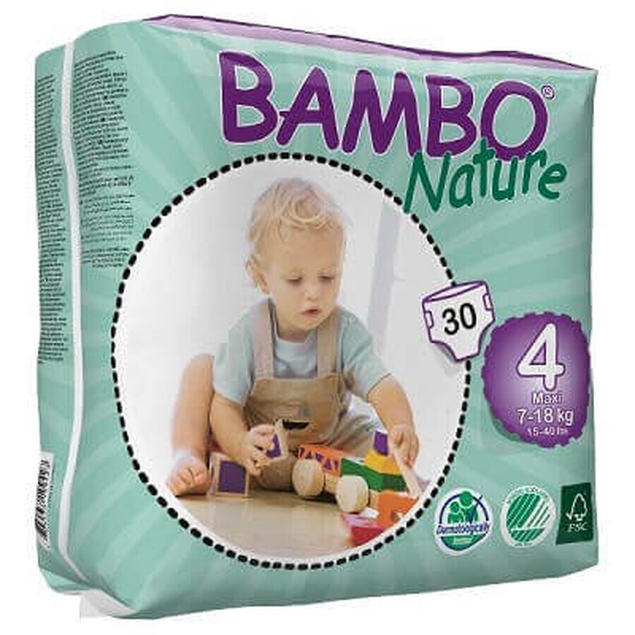 Pannolino n. 4 Eco Midi, 7-18 kg, 30 pz, 310134, Bambo Nature