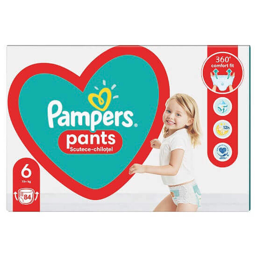 Diaper Pants Comfort Fit 360 No. 6, +15 kg, 84 pieces, Pampers