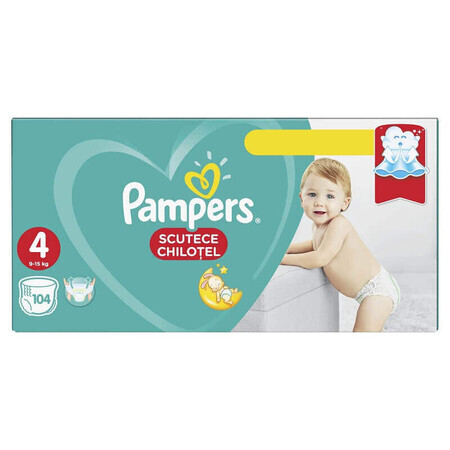 Pantaloni per pannolini Maxi n. 4, 9-15 kg, 104 pz, Pampers