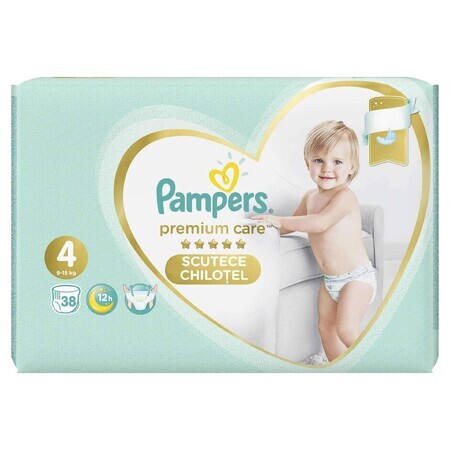 Pants Premium Care Diapers No. 4, 9-15 kg, 38 pieces, Pampers