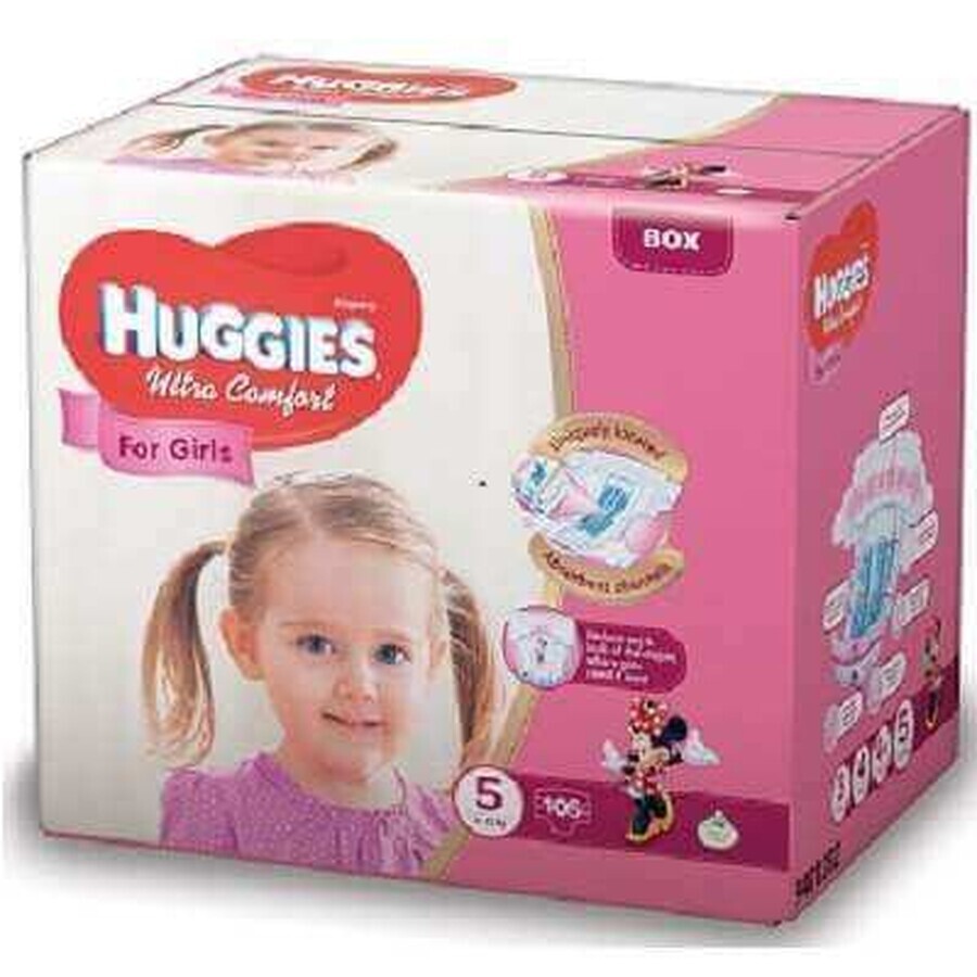 Pannolini UC Box 5 Ragazza, 12 -22 Kg, 105 pz, Huggies