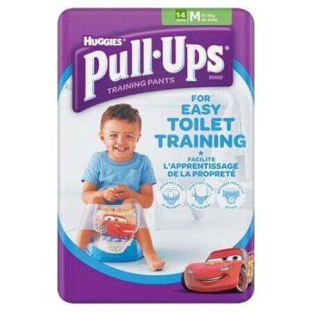 HUGGIES PULL UPS MEDIUM BOY PZ.14